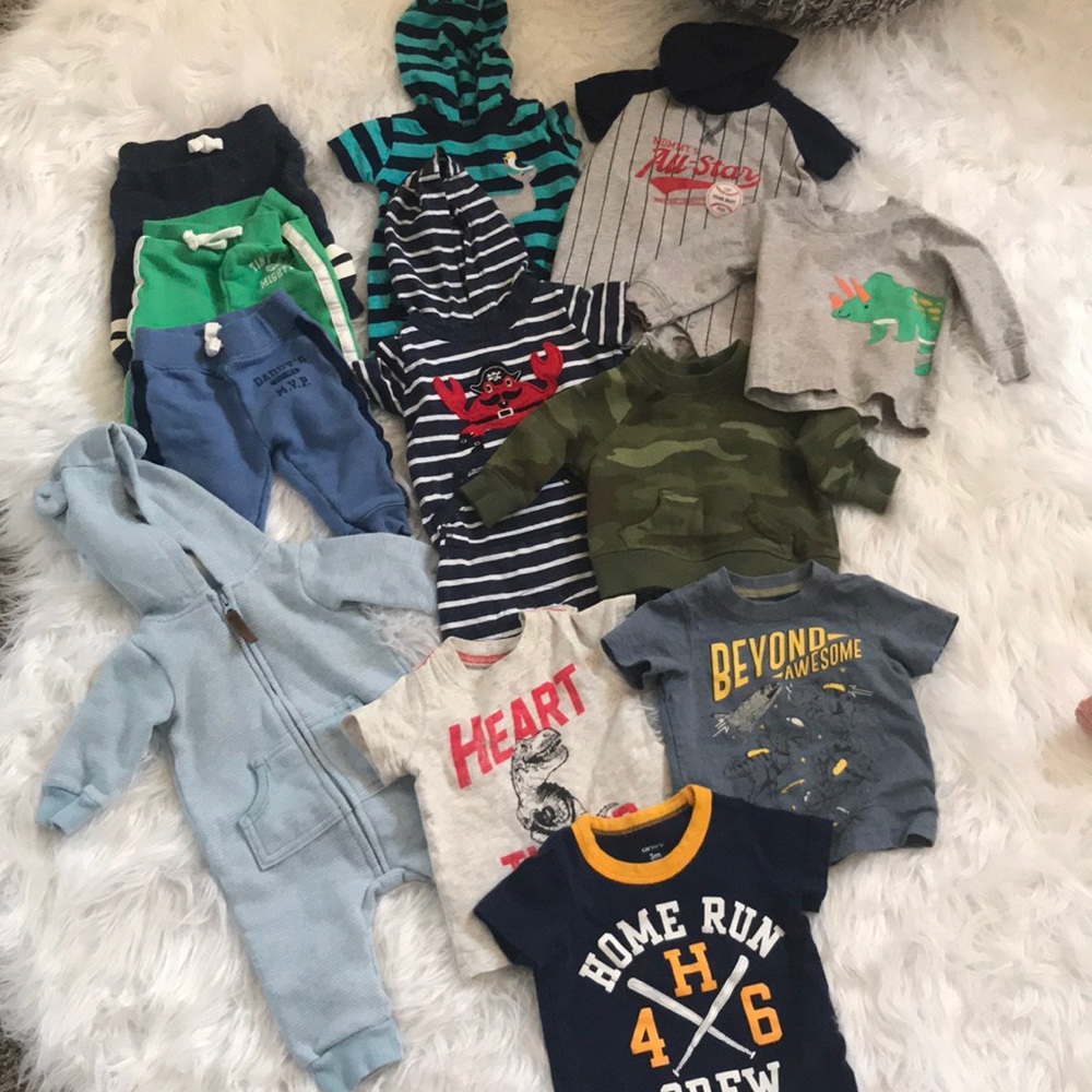 Worn 1-2 times max. All 3 months and Carter’s